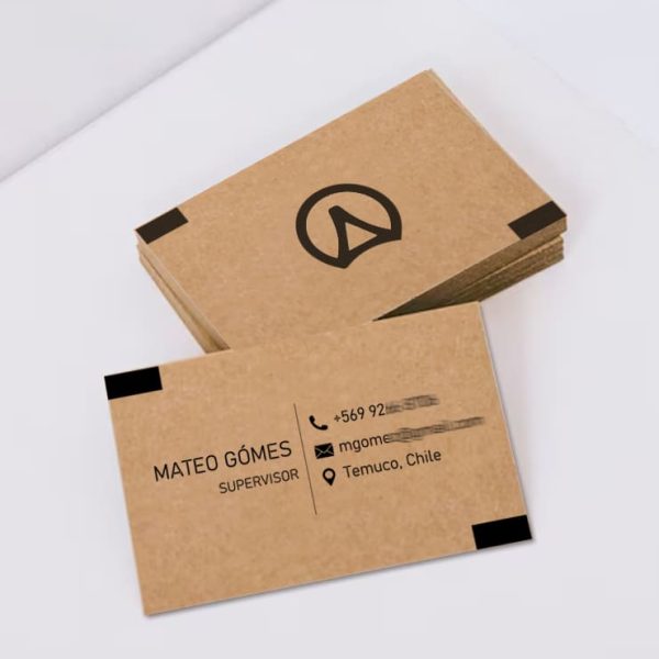 Tar_Kraft_imp_2lados_negro Tarjetas de presentación Ecológica Kraft 300gr